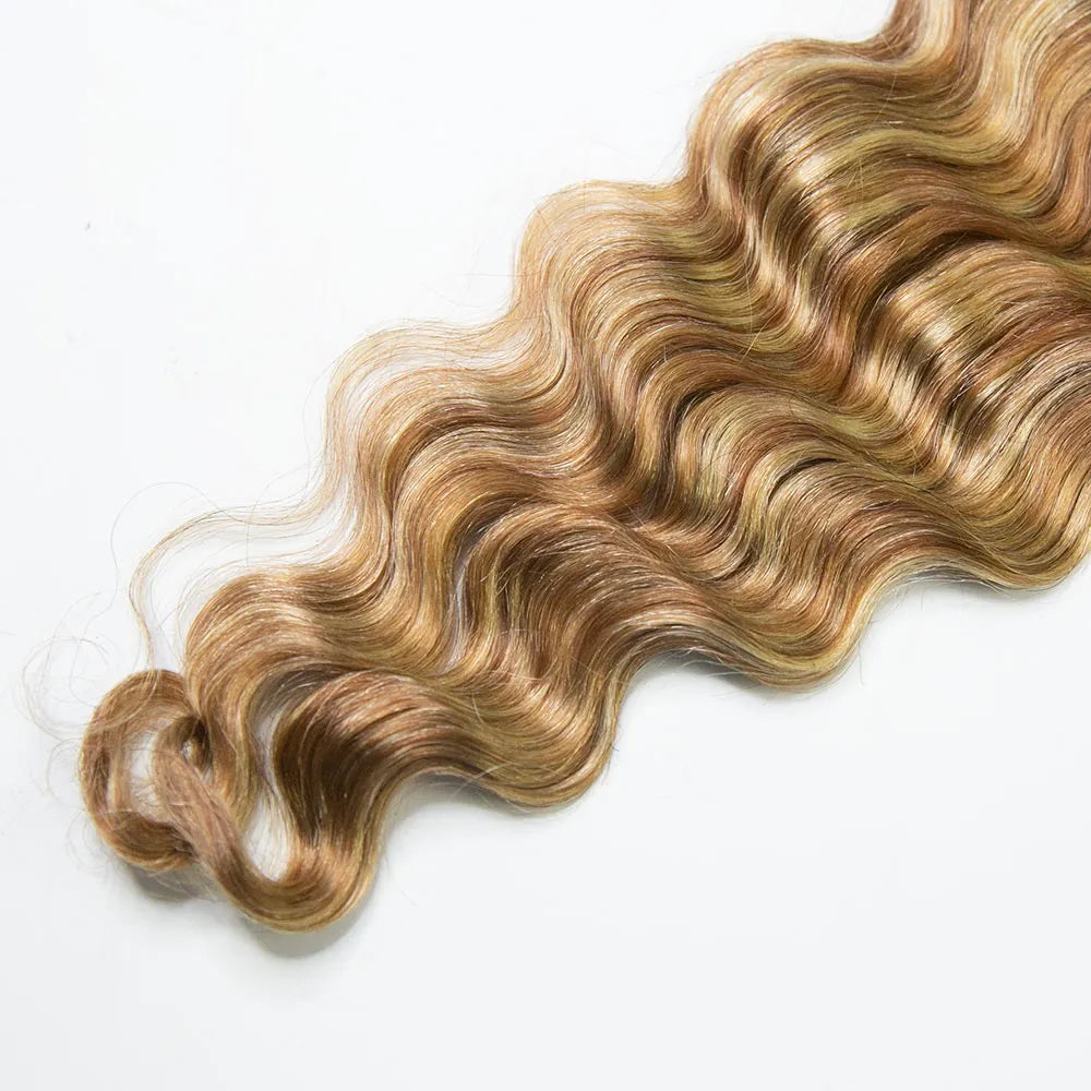 #27/#30/#613 mix color loose deep wave human crochet hair