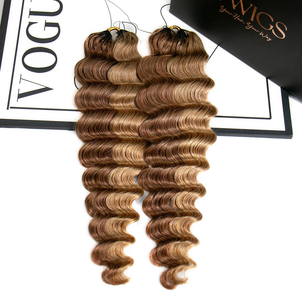 27/30 loose deep wave human crochet hair
