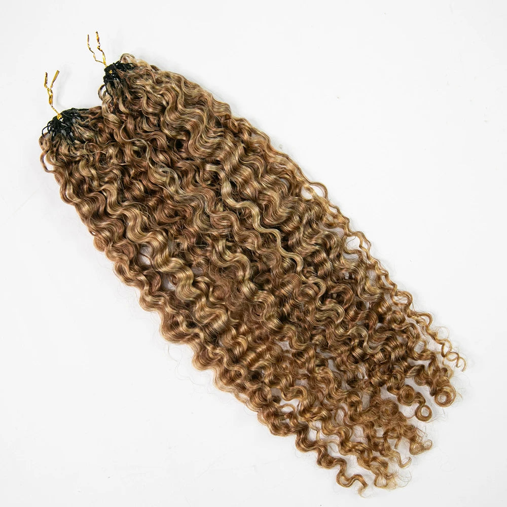#27/30 blend color water deep wave crochet hair for vacation