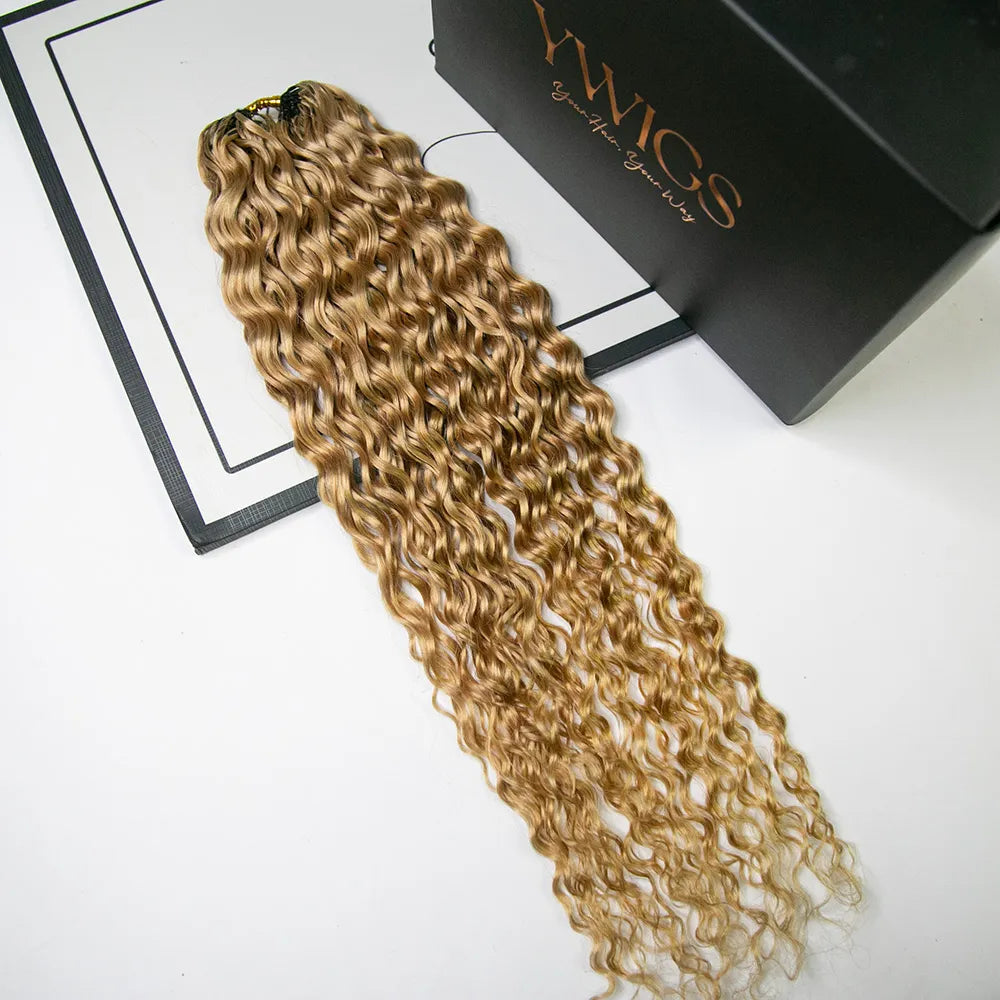 #27 COLOR SPANISH CURL HUMAN CROCHET HAIR