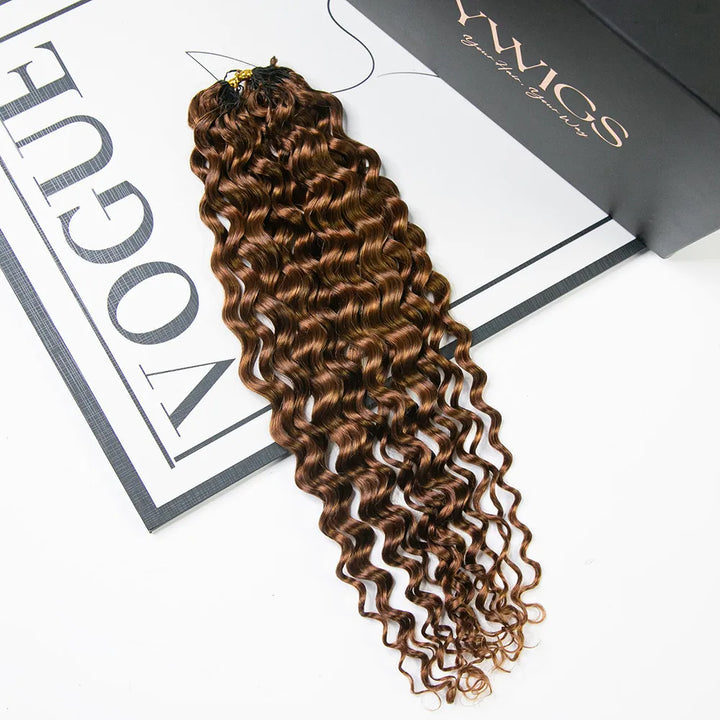 #30 color crochet hair water wave