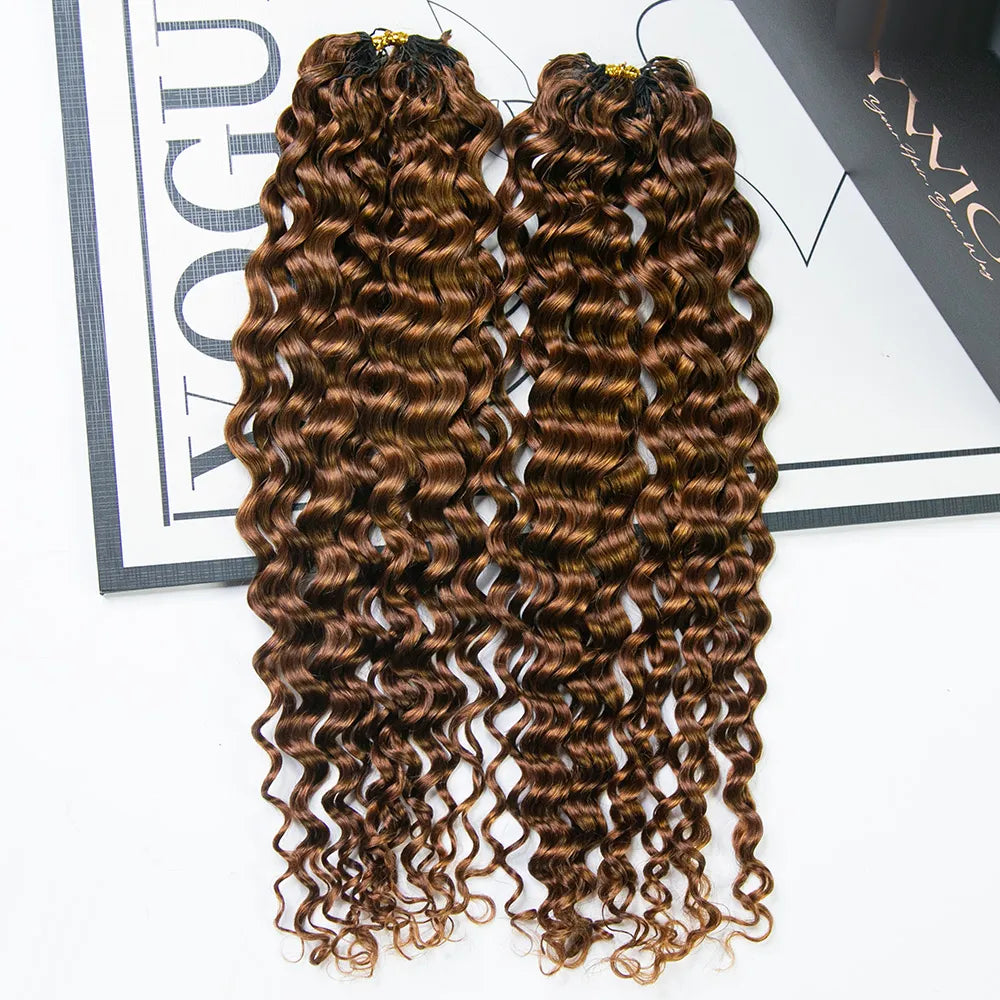 #30 water wave crochet human hair