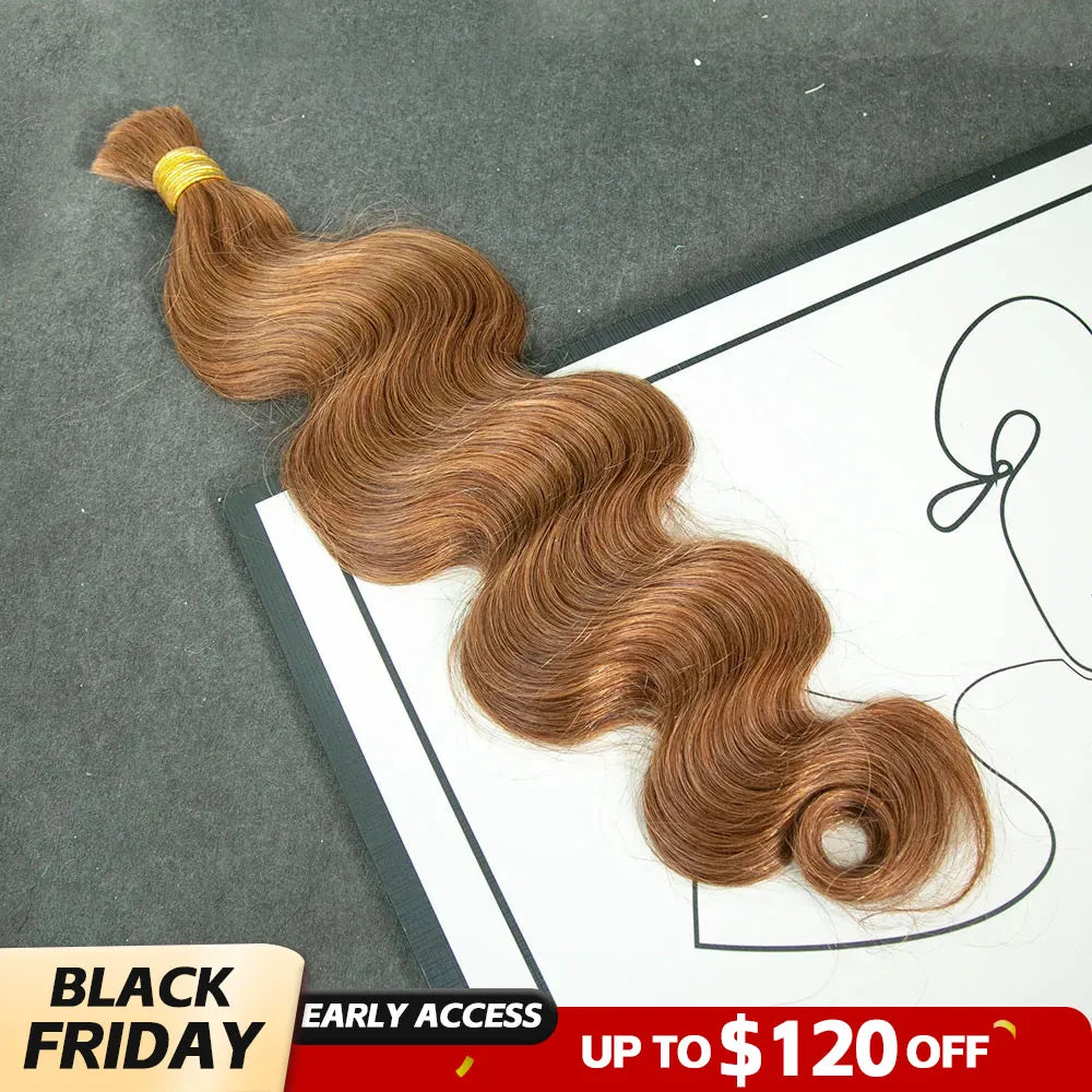 30 body wave bulk hair black friday sale