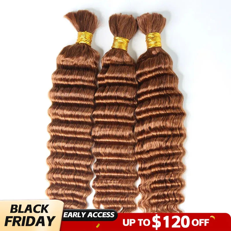 30 deep wave bulk hair black friday sale
