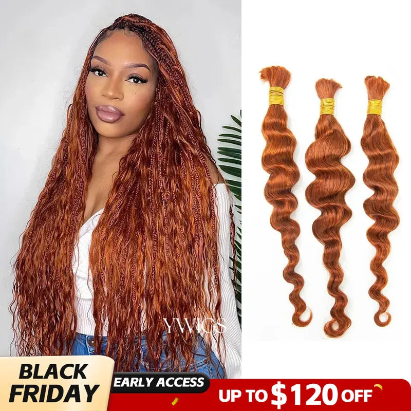 #350 loose wave bulk hair black friday sale