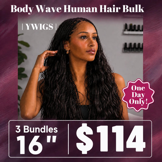 💥Flash Sale | Natural Color Body Wave Braiding Hair