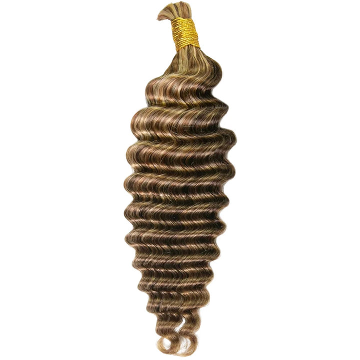 ywigs 4/27/30/613 Deep Wave Bulk Human Braiding Hair