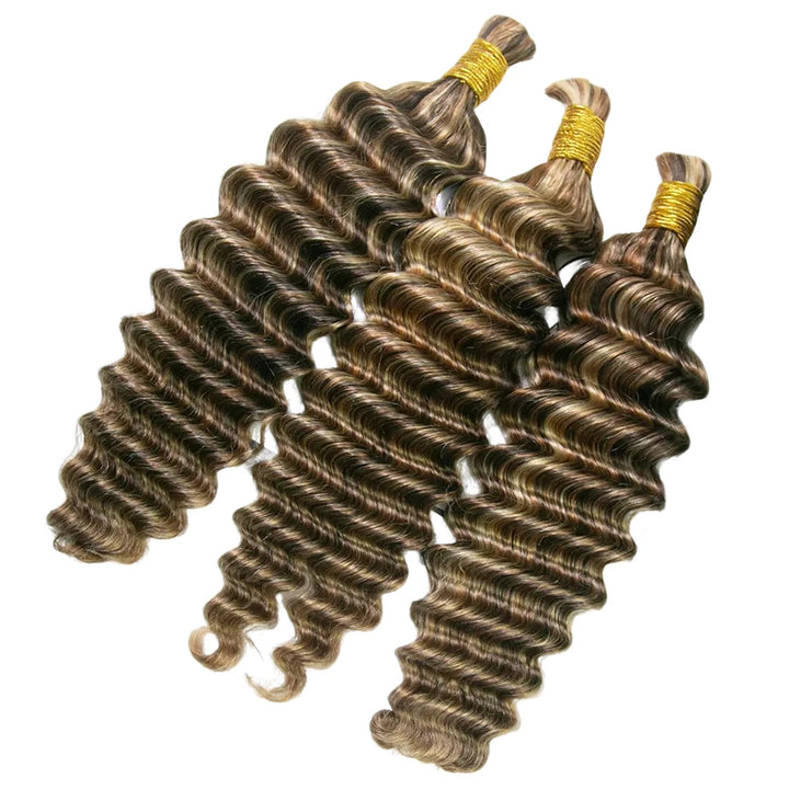 4/27/30/613 Deep Wave Bulk Human Braiding Hair