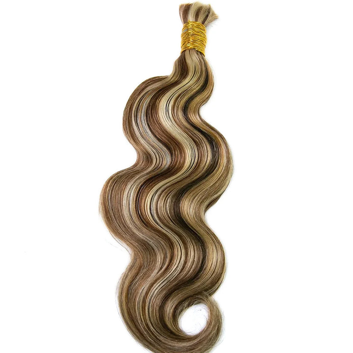 Braiding Hair for Woman Body Wave Bulk Human Mix Color