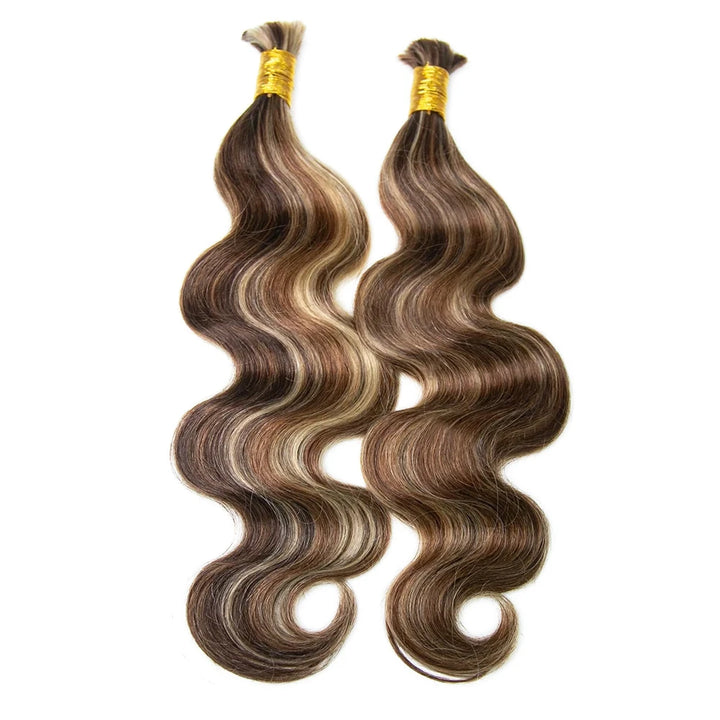 Braiding Hair for Woman Body Wave Bulk Human Mix Color