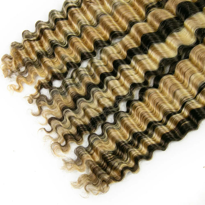 #4/#27/#613 deep wave bulk braiding hair