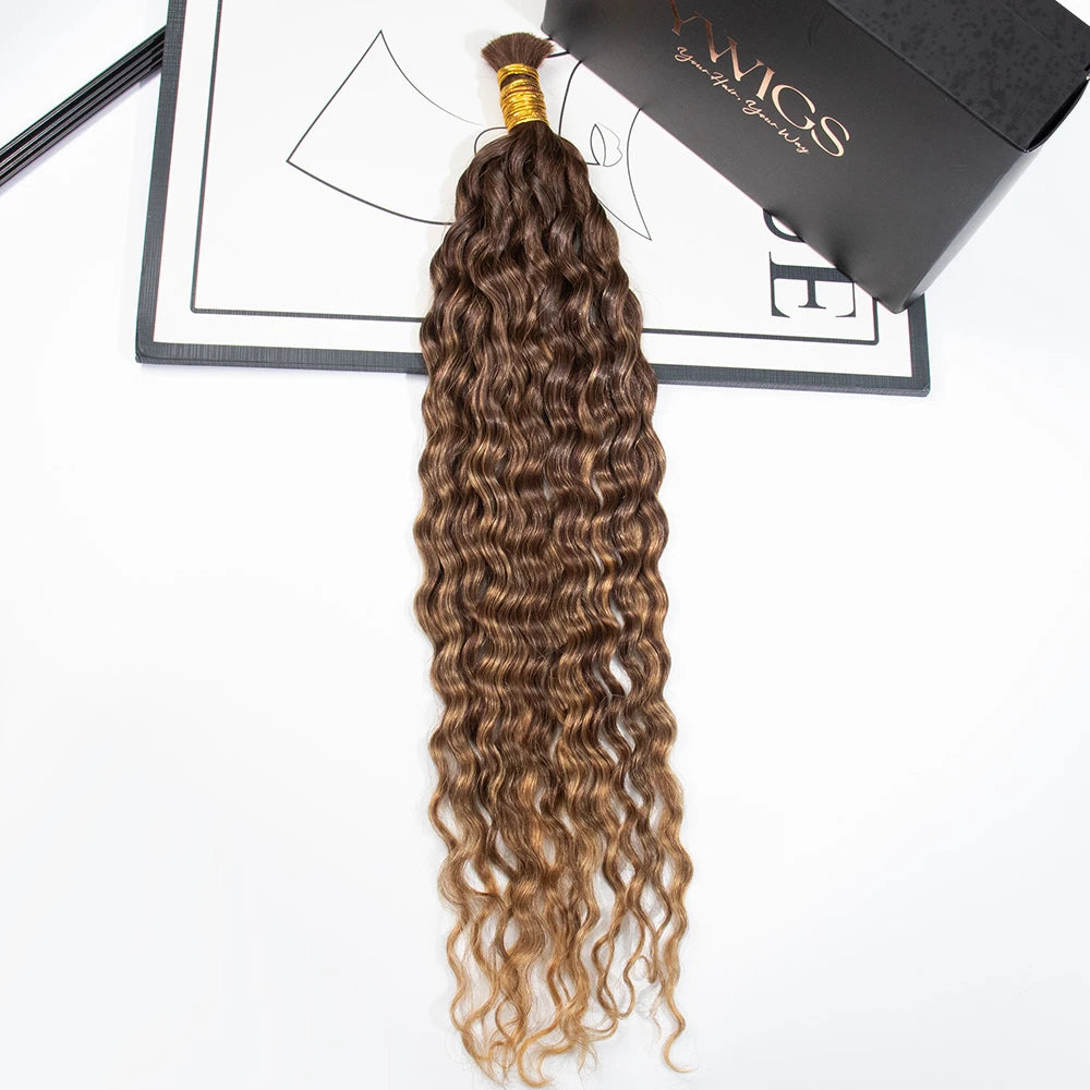 #4/27 double drawn water wave braiding hair