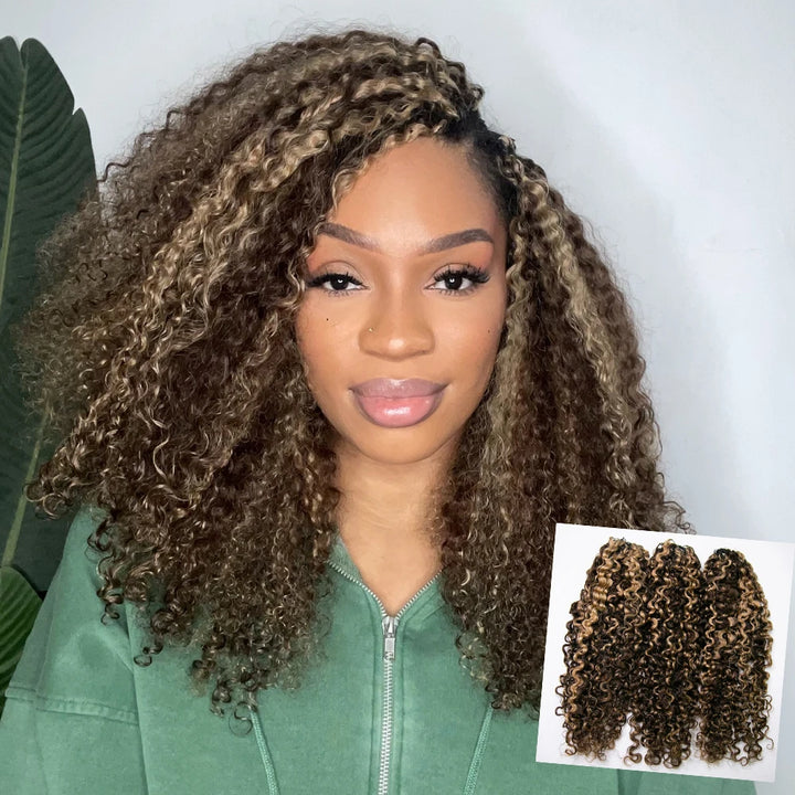 mix color #4/27 water deep wave feather crochet hair for summer