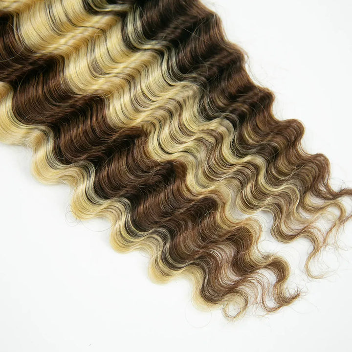 #4/#30/#613 deep wave bulk braiding hair