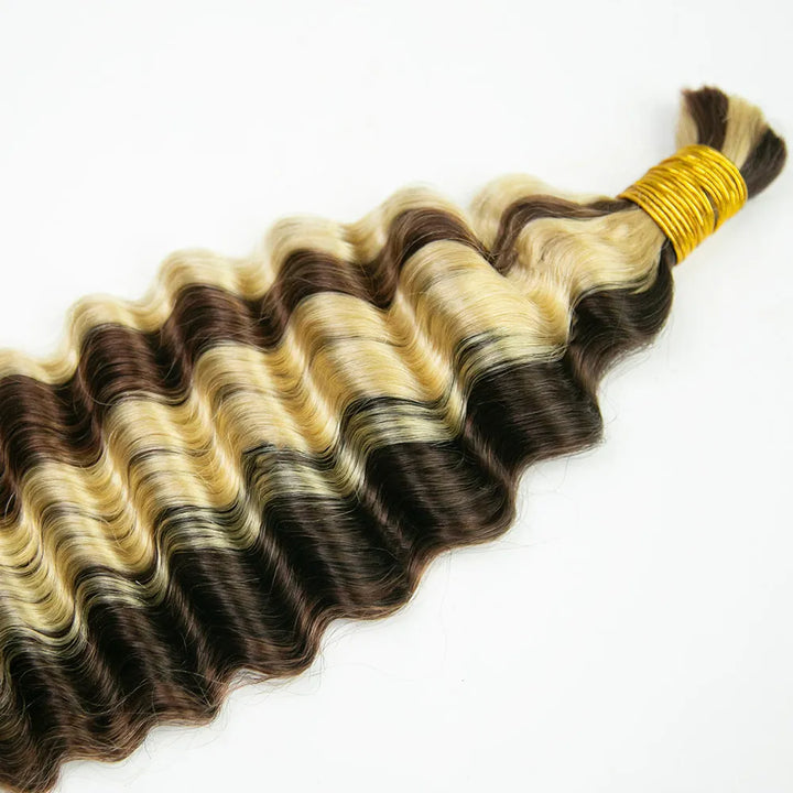 #4/#30/#613 deep wave bulk hair