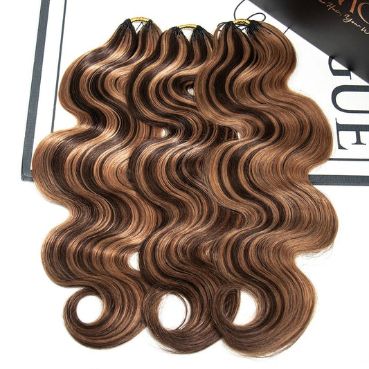 #4/30 body wave human crochet hair