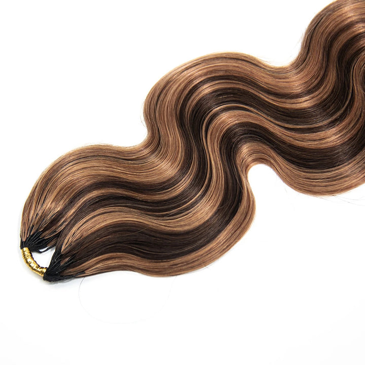 #4/30 ombre color body wave human crochet hair