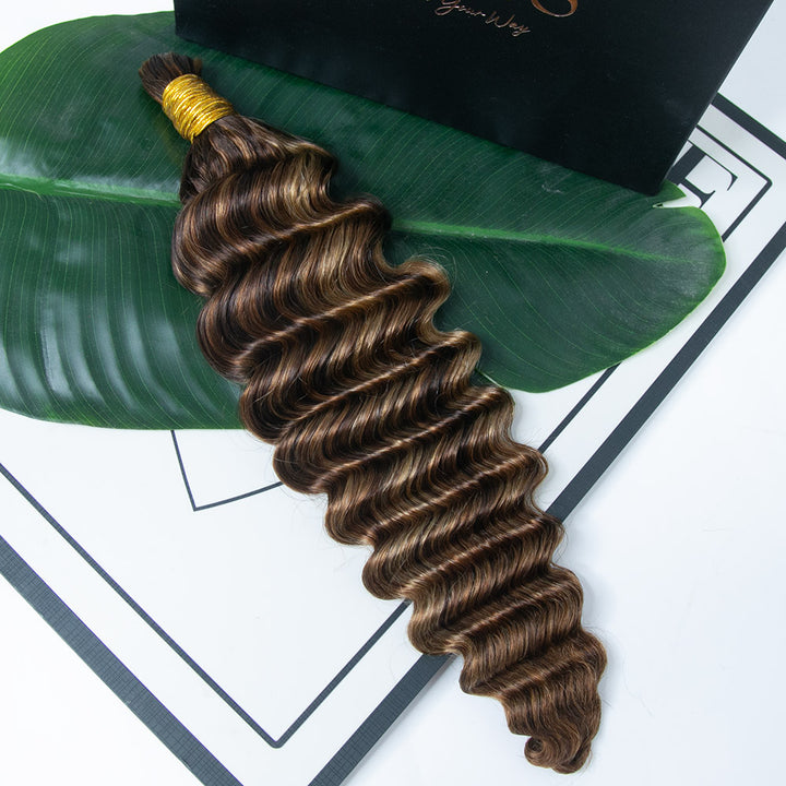 Human Hair Deep Wave #4/#27/#30 Color for Woman