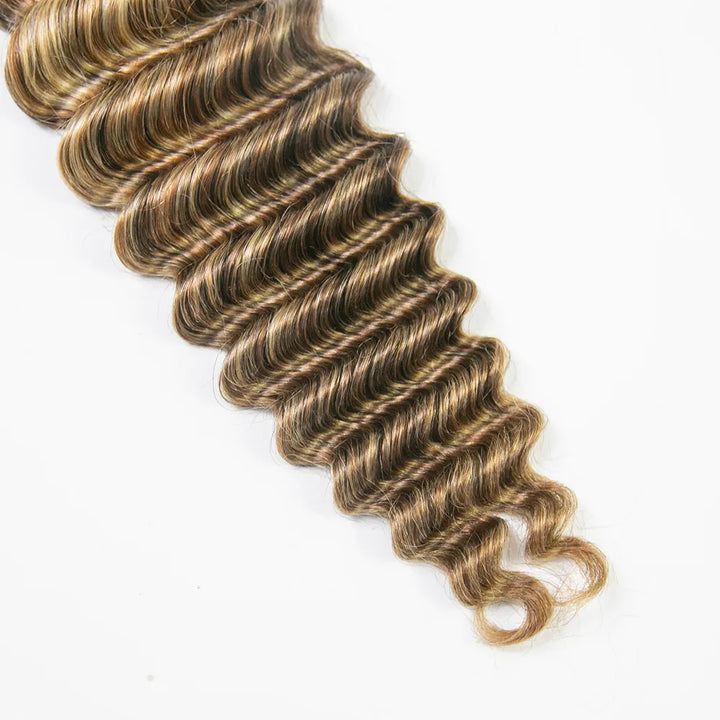 #4/27/30/613 Mix Color Blend Deep Wave Human Braiding Hair