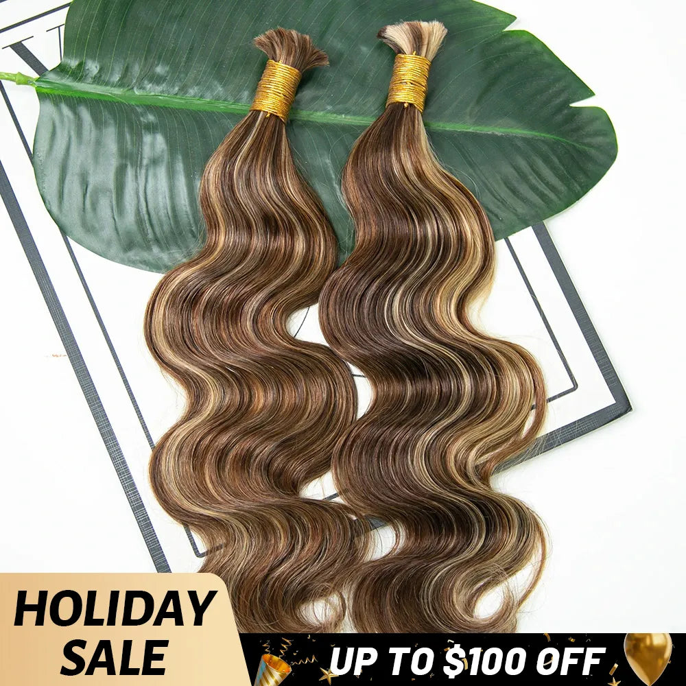 #4/27/30 BODY WAVE BULK HAIR UP TO 100 SALE