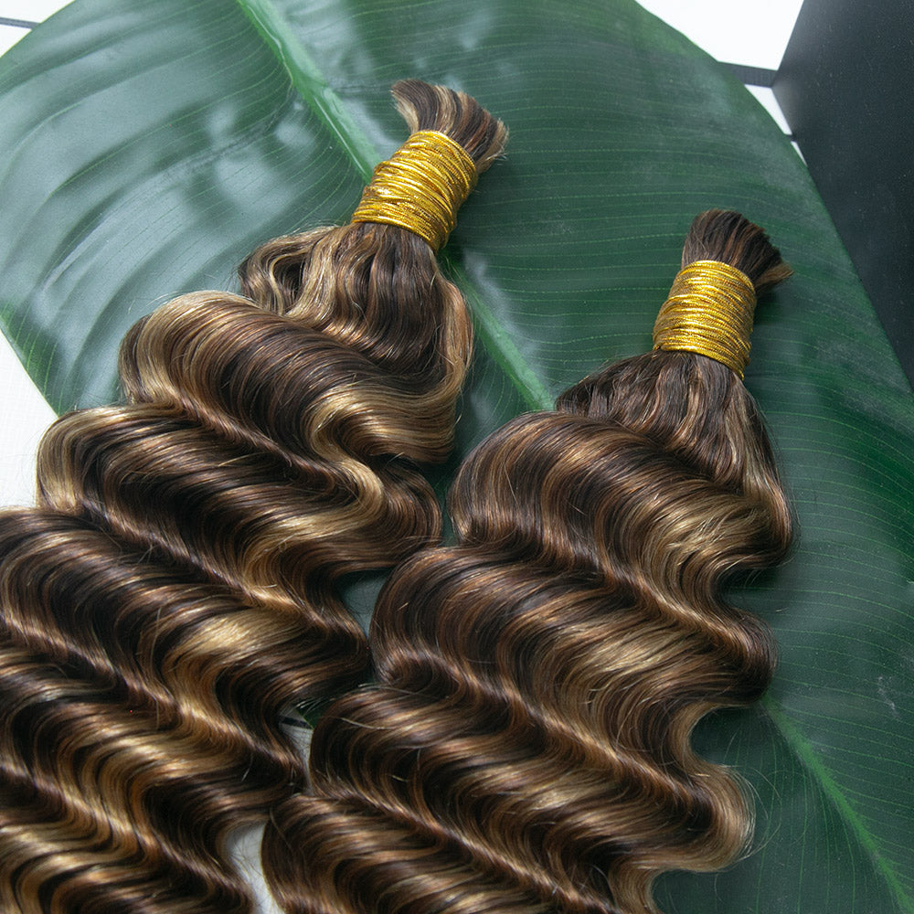 Human Hair Deep Wave #4/#27/#30 Color for Woman