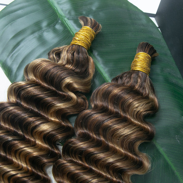 Human Hair Deep Wave #4/#27/#30 Color for Woman