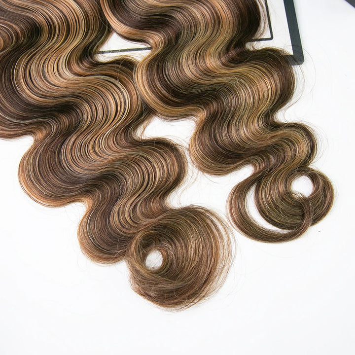 4/#27/#30 mix body wave human hair weft