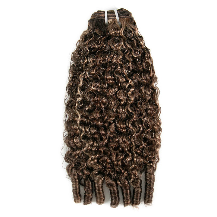 #4/27/30 mix color water curly human hair bundles for vacation