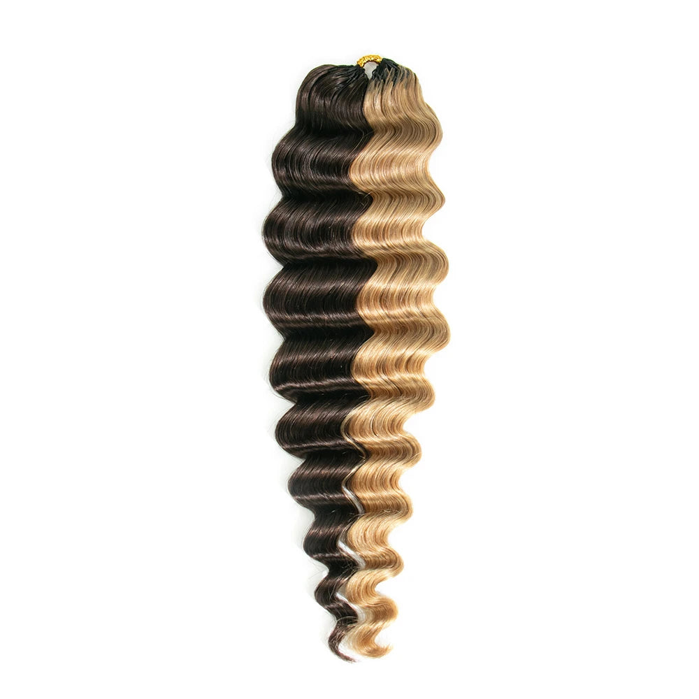 4/27 loose deep wave feather crochet hair