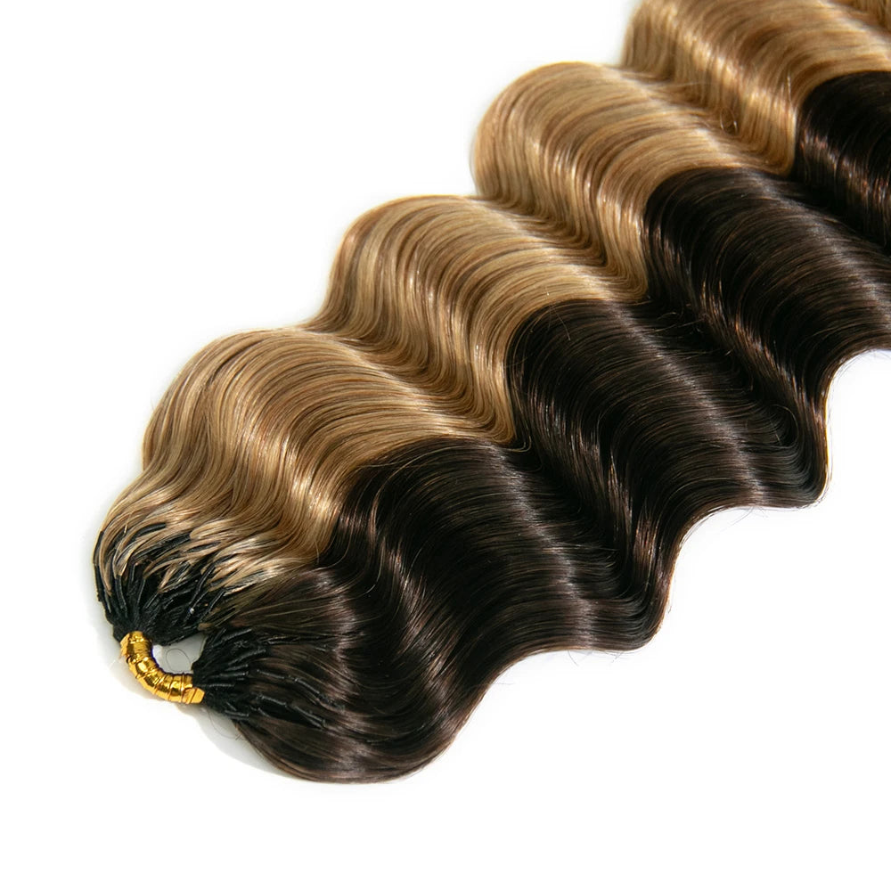 4/27 mix color loose deep wave feather crochet hair