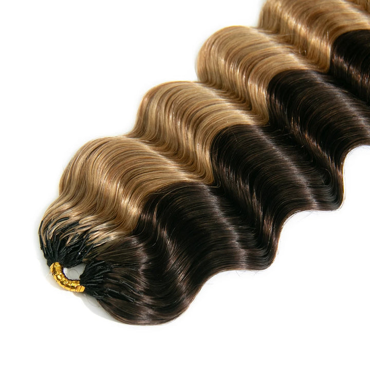 4/27 mix color loose deep wave feather crochet hair