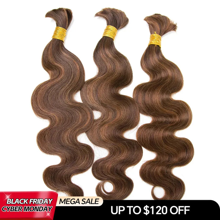 #4/30 body wave bulk hair cyber monday sale