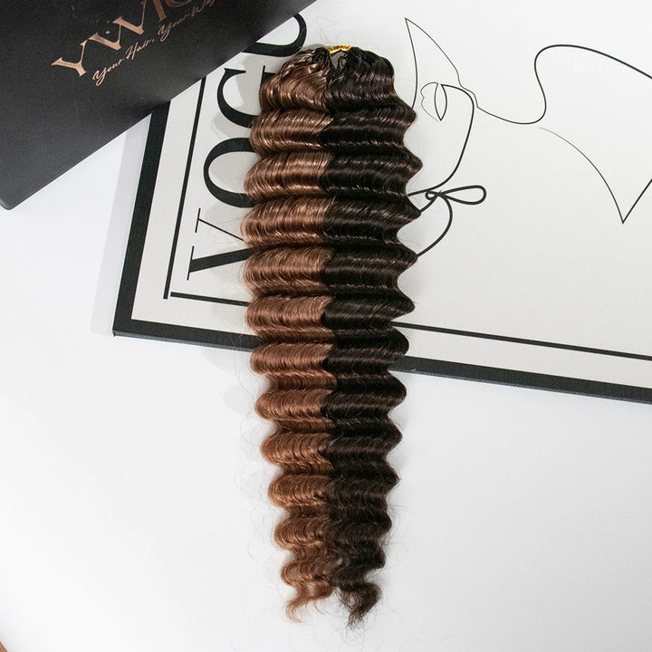 feather human crochet hair deep wave for vacation