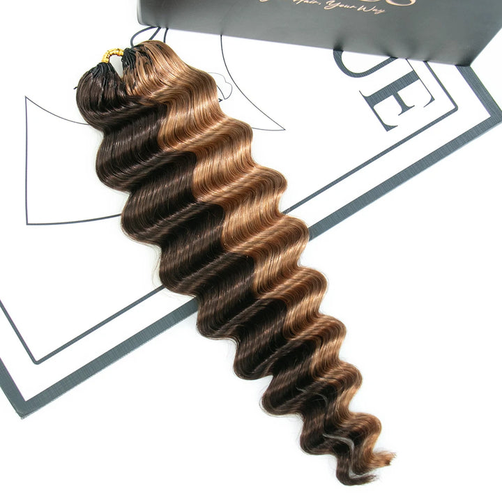 #4/30 loose deep wave human crochet hair for holidays