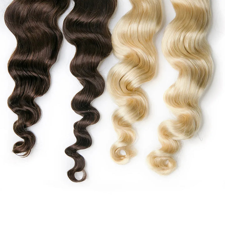 #4/#613 Piano Color Deep Wave Bulk Hair Extensions for Braiding