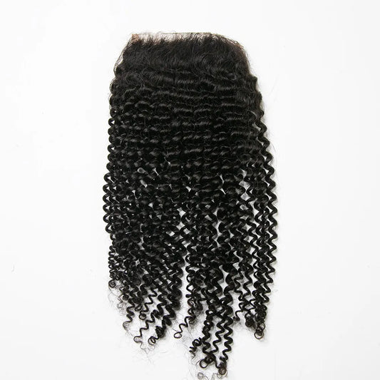 4x4 lace closure kinky curly 