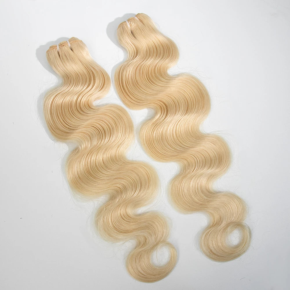 613 blonde body wave human hair bundles