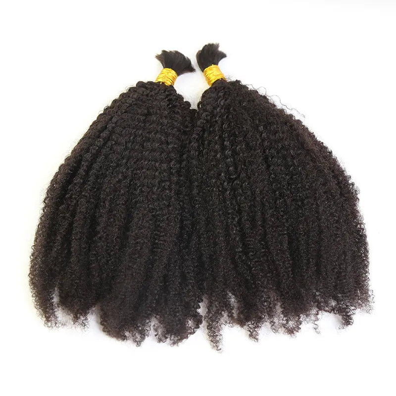 Afro Kinky Curly Bulk Hair Extensions for Braiding
