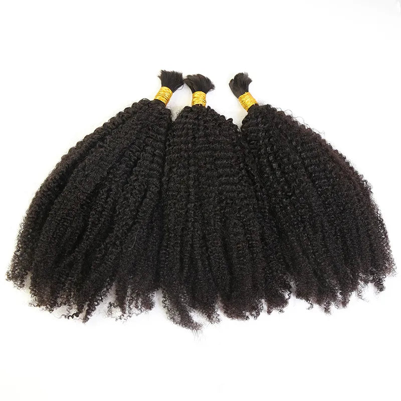 Afro Kinky Curly Bulk Hair Extensions for Braiding