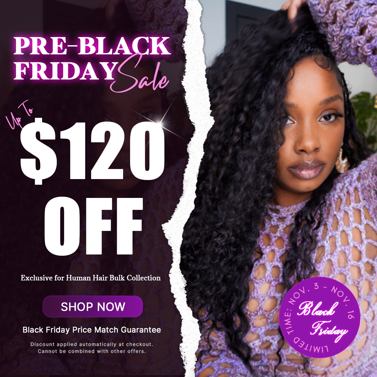 BFCM Hair Sale 2025 – Lowest Prices of the Year