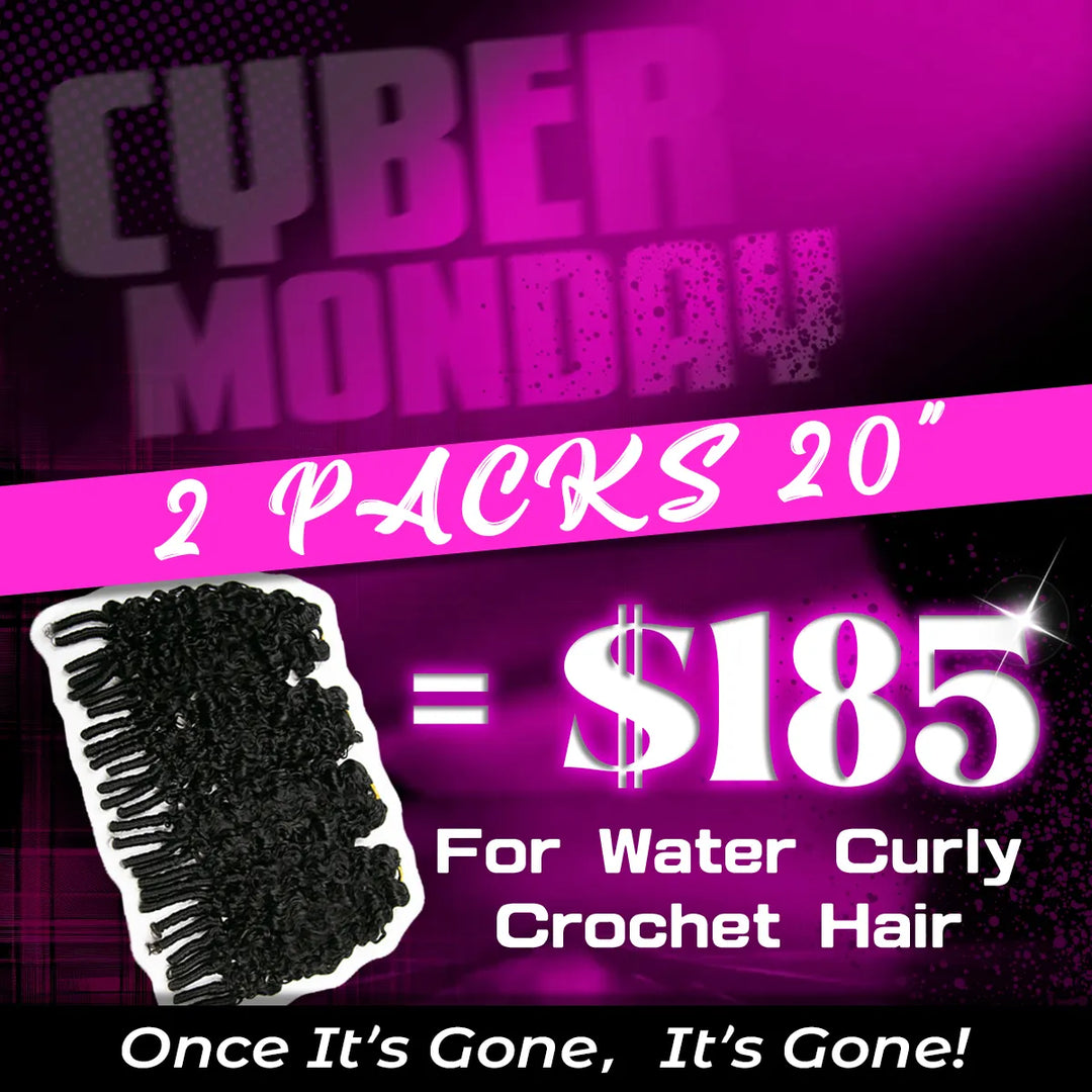 BFCM BURMESE CURLY CROCHET HAIR DEAL 2 PACKS 20" FOR $185 ONLY