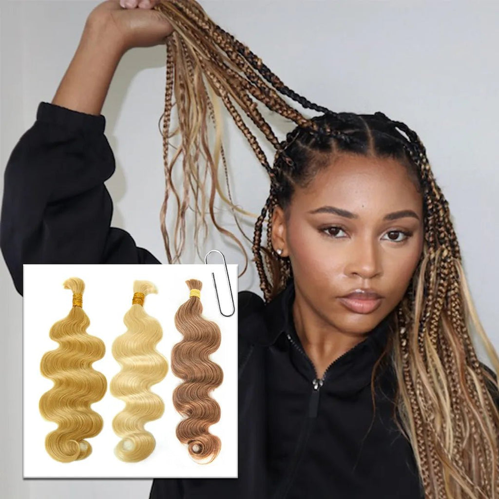Blonde Boho Goddess Human Hair Curls Set