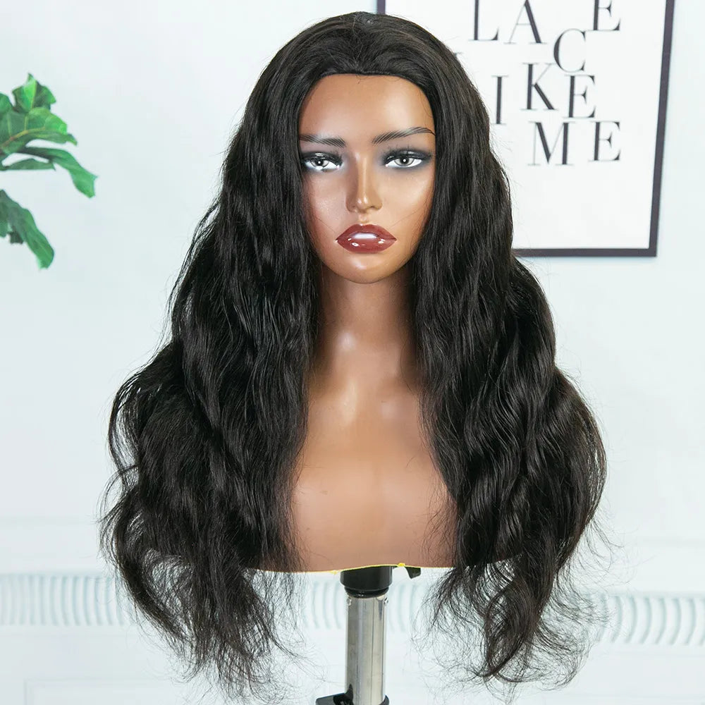 Body Wave Flexible Fit Human Hair Half Wig 