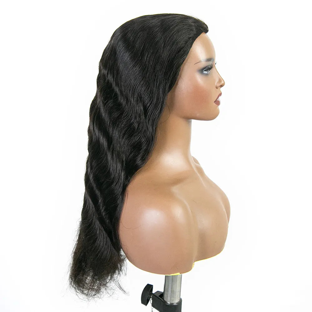 Body Wave Flexible Fit Human Half Wig