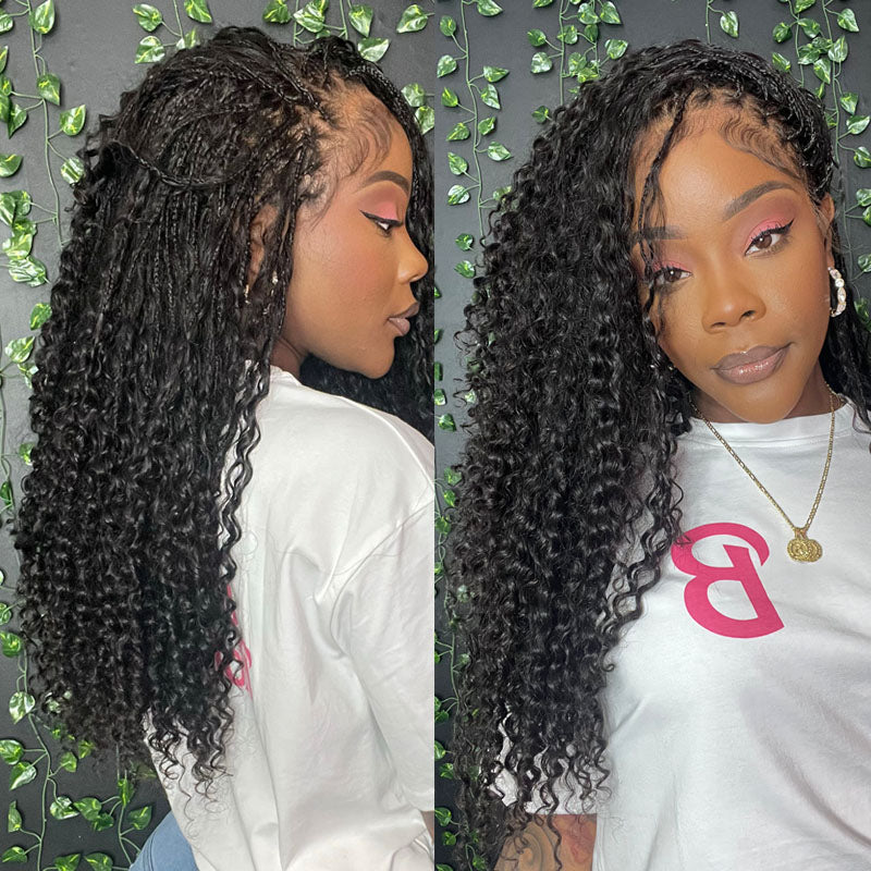 Braided Wigs Human Hair Braided Wig Lace Front Braids – Ywigs