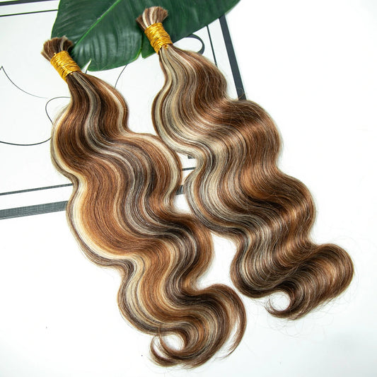Bulk Human Mix Color Blend Body Wave 4 30 613 Braiding Hair 