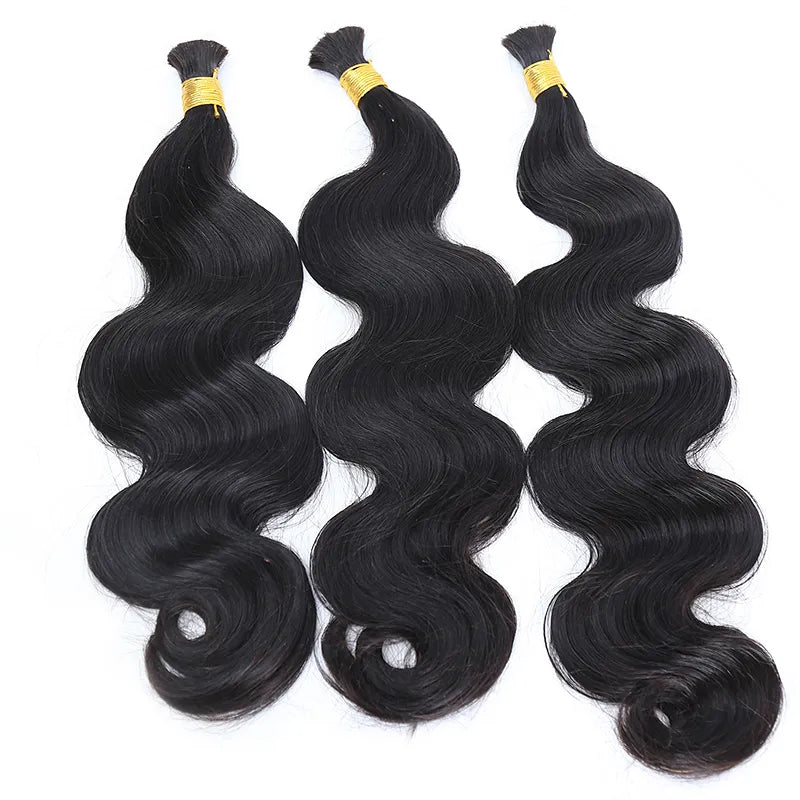 Burmese Double Drawn Body Wave Bulk Hair