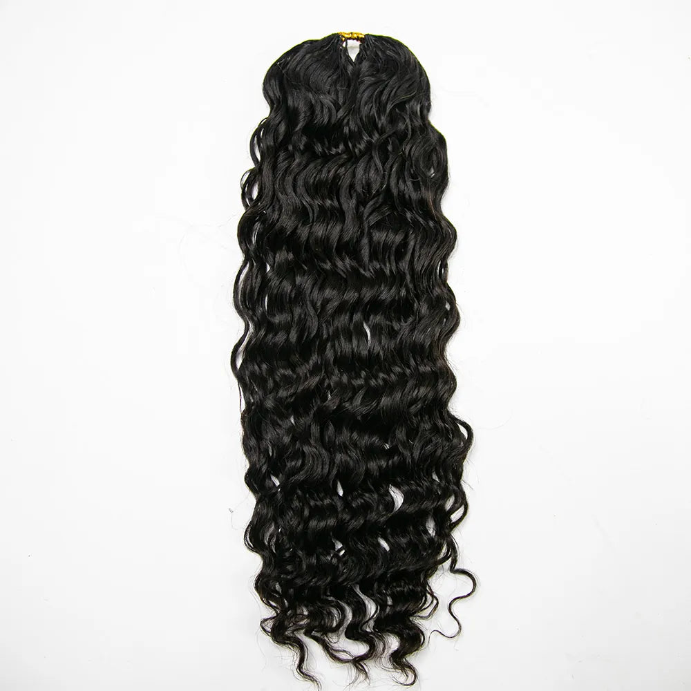 YWIGS NATURAL WAVE HUMAN CROCHET HAIR