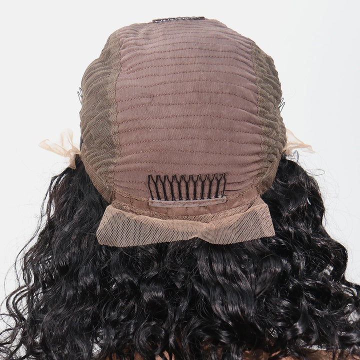 12 Inch 150% Density Color #1B Water Wave 13x6  Lace Front Wig for Sale