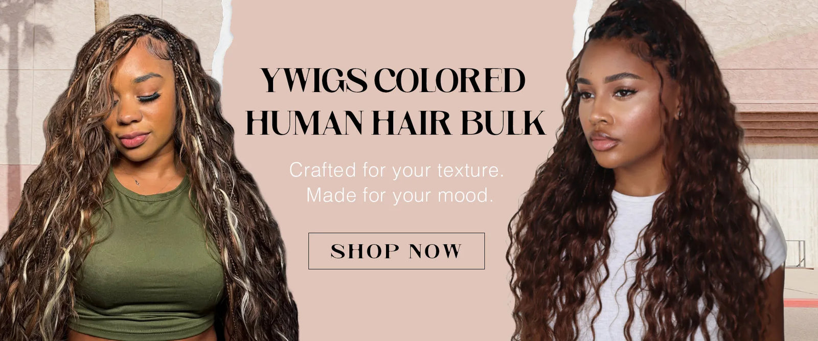 Colored Boho Human Hair Bulk Collection